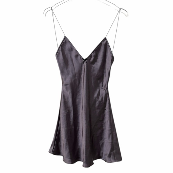 Zara Satin Effect Mini Slip Dress Size S NWT - Picture 2 of 7